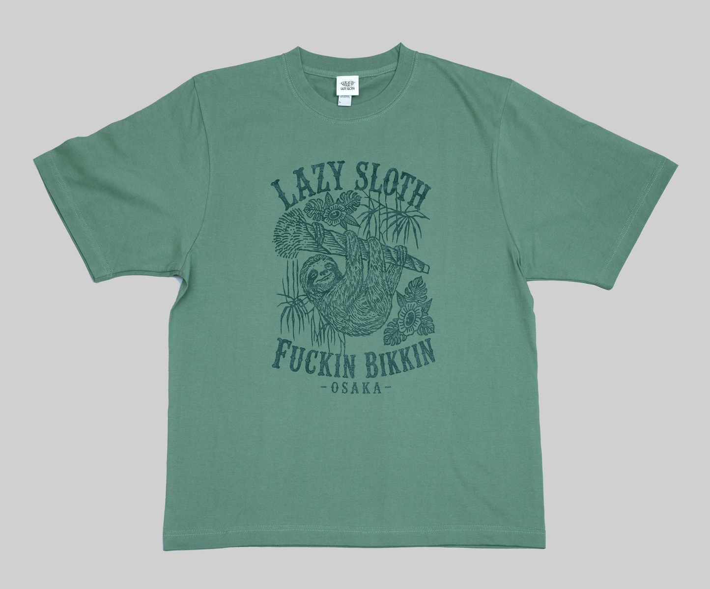 LAZY SLOTH × FUCKIN BIKKIN W NAME Tshirts