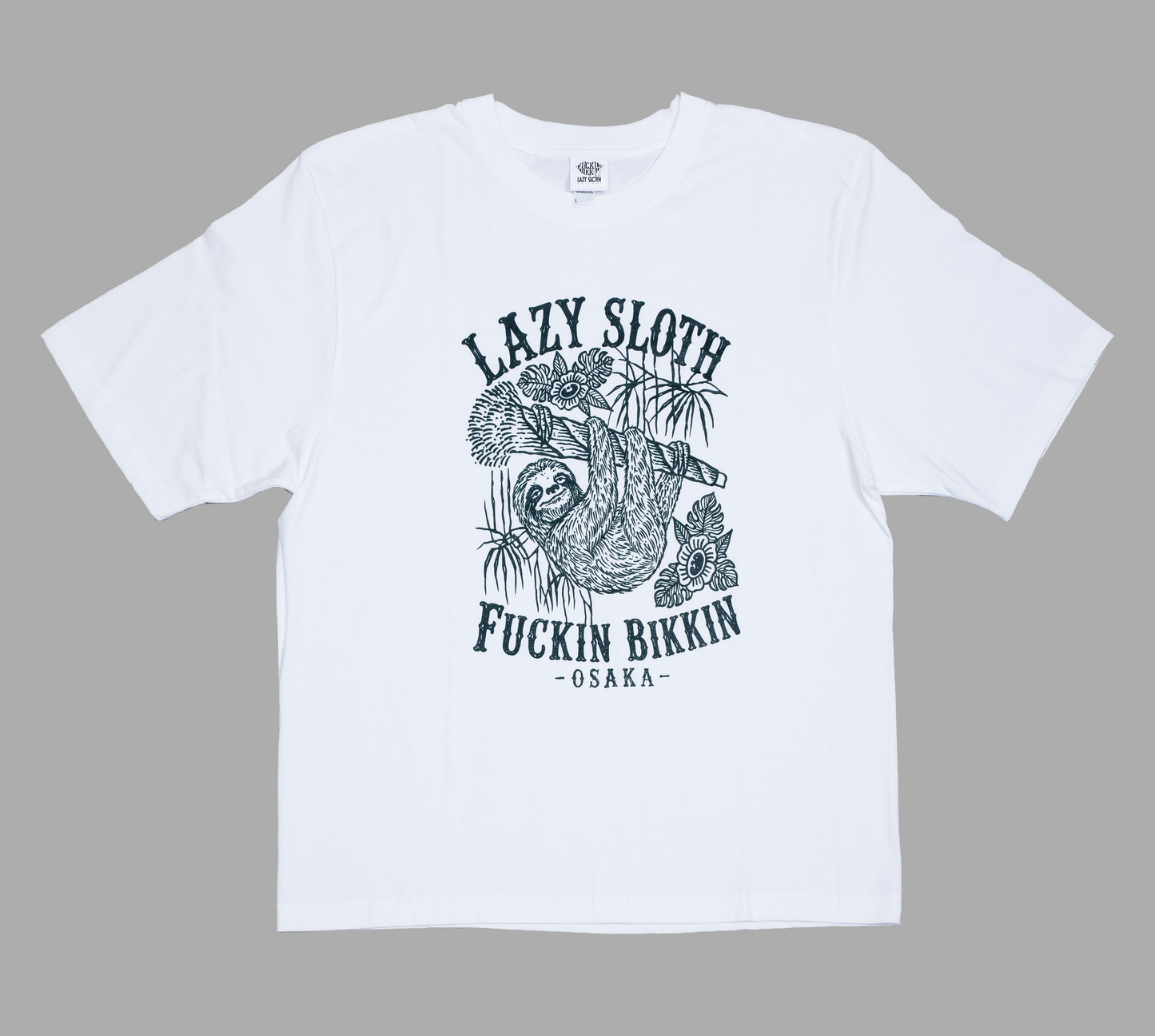 LAZY SLOTH × FUCKIN BIKKIN W NAME Tshirts